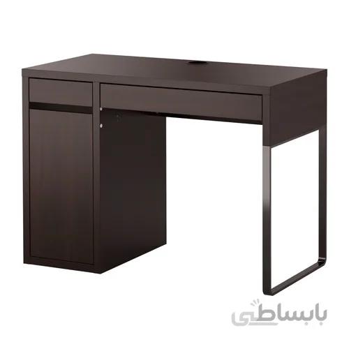میز تحریر قهوه ای باکس دار ایکیا MICKE