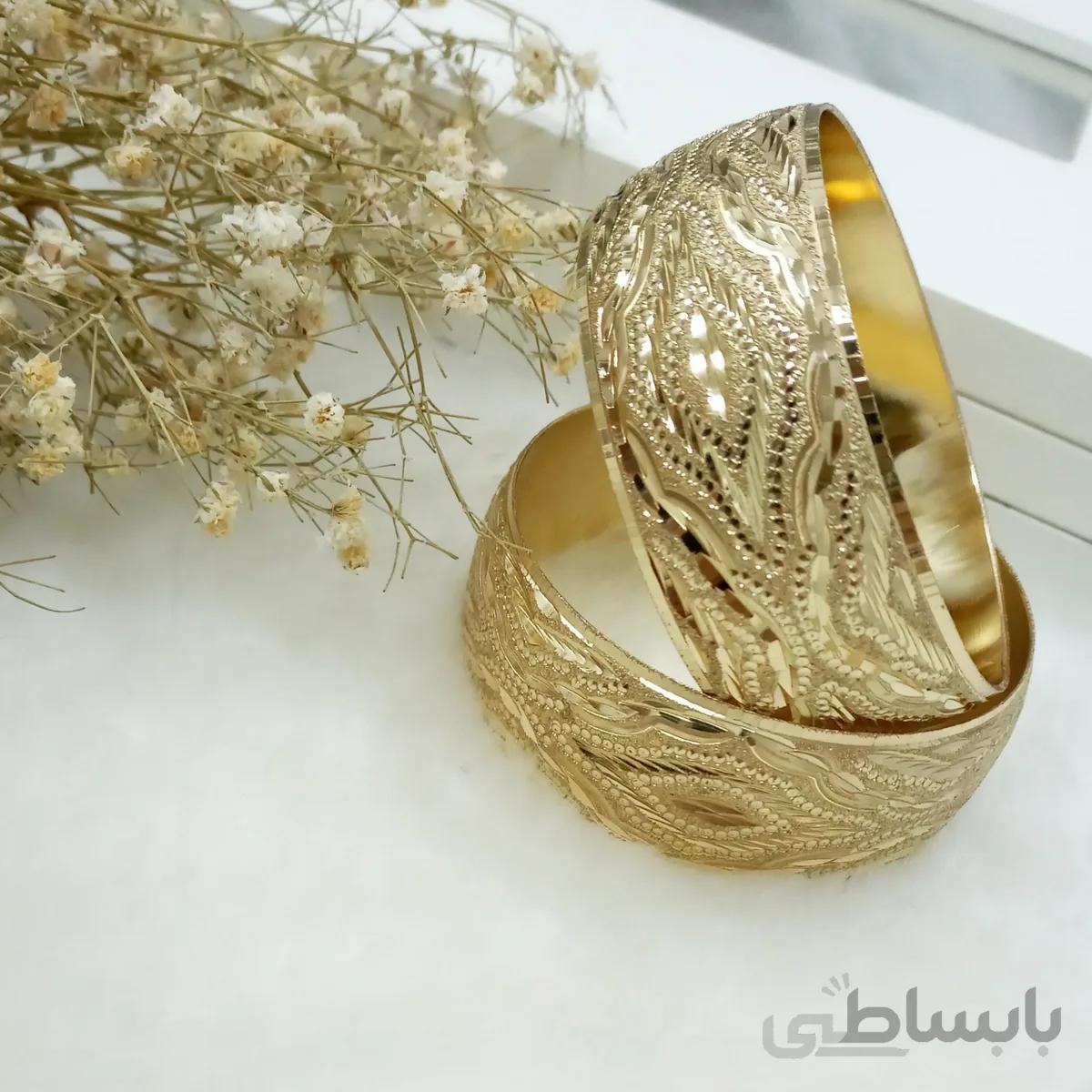 النگو طرح طلا مدل قلمکار