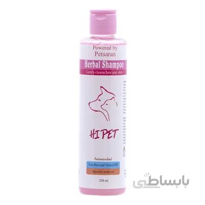 شامپو گیاهی Hi pet مدل پروتين مخصوص سگ و گربه با رايحه انار - 250 ميلی گرم