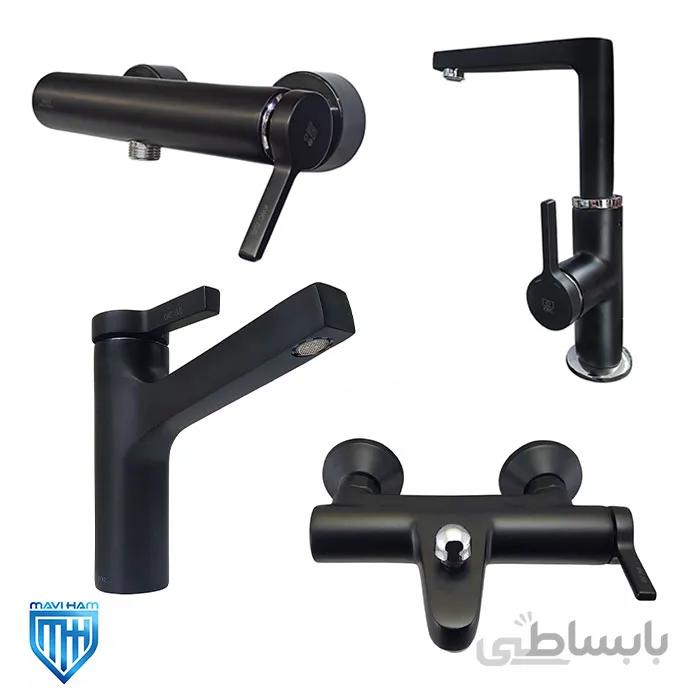ست شیرآلات آوا مشکی کی دبلیو سی (KWC)