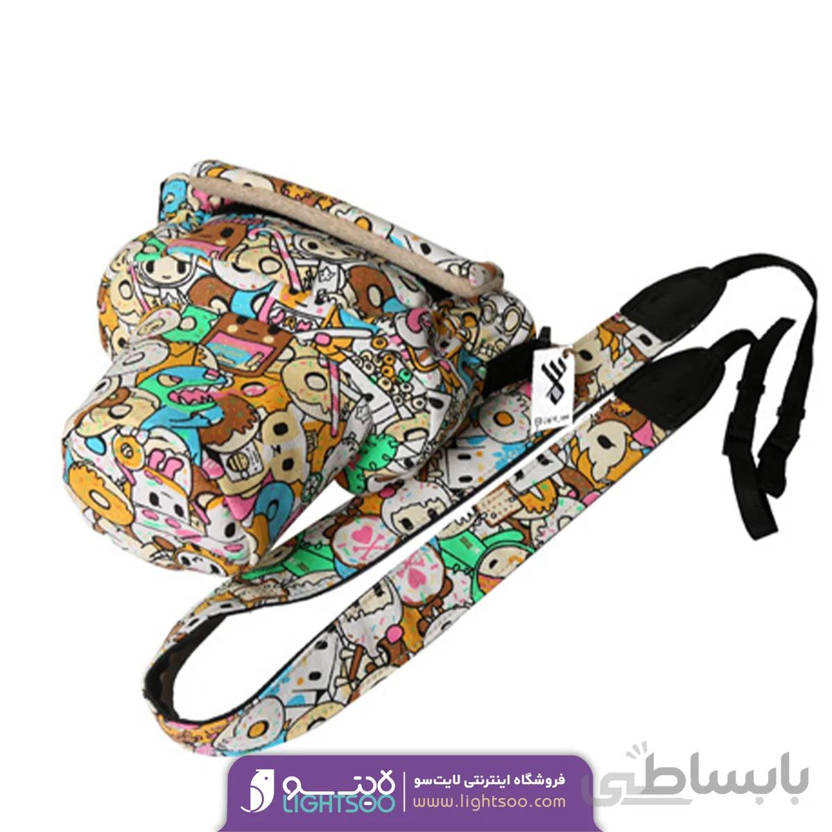 ست کیف دوربین و بند و کیف مخصوص نگهداری فیلتر و مموری …طرح انیمیشن