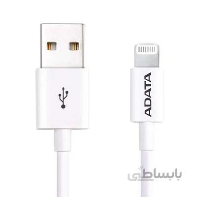 کابل شارژ USB به Lightning ای دیتا با روکش پلاستیکی