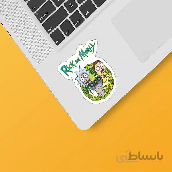 استیکر لپ تاپ طرح ۱۲ Rick&Morty