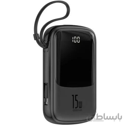 پاور بانک باسئوس مدل Baseus PPQD ظرفیت 10000 میلی آمپر ساعت به همراه Type C Cable ا Baseus PPQD 10000mAh Powerbank With Type C Cable