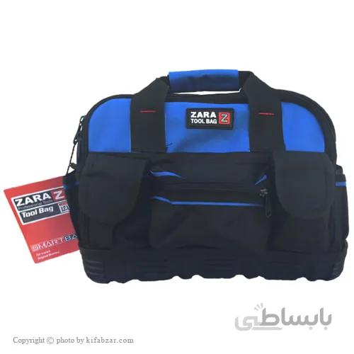 کیف ابزار دوبل برزنتی با بند کف لاستیکی زارا مدل ۱۲۱