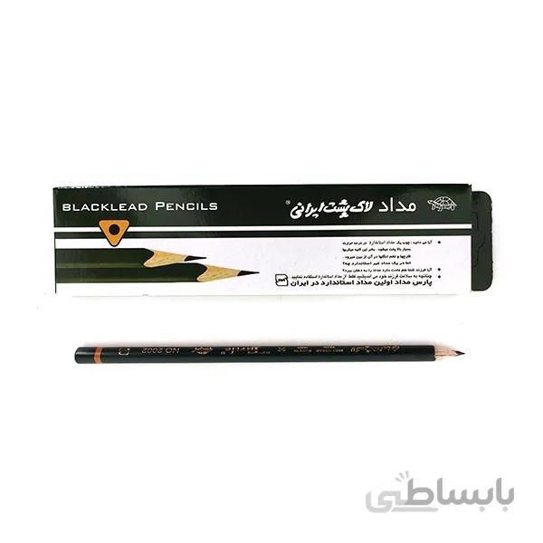 مداد مشکی و قرمز لاک پشت بسته 12 عددی