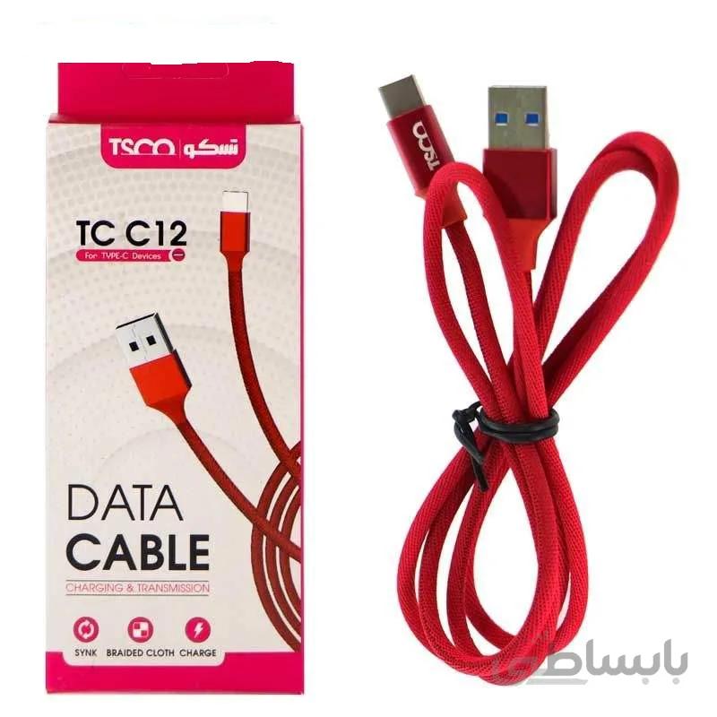 کابل تبدیل USB به USB-C تسکو مدل TC C12 طول 1 متر
