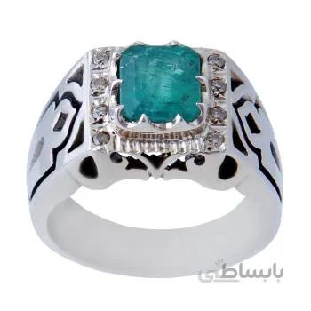 انگشتر نقره مردانه کد AM_630