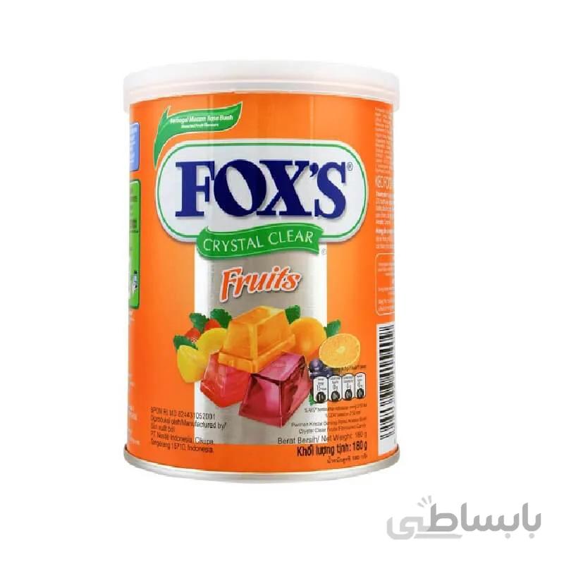 آبنبات کریستالی فاکسز Fox's میوه ای ۱۸۰ گرم
