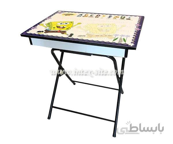 میز تحریر کودک باکس دار طرح باب اسفنجی