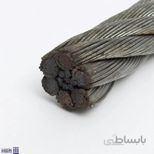 سیم بکسل فولاد سیاه ساختار 37*6