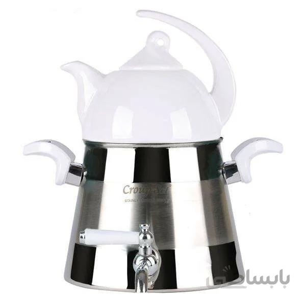 کتری وقوری استیل کروپ ست مدل gift کد405 ا CROUP SET