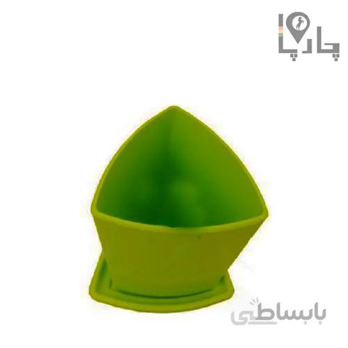 گلدان پلاستیکی مثلثی گل آوید سایز مینیاتوری
