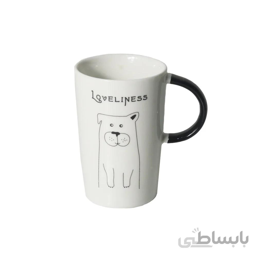 لیوان دسته دار طرح سگ