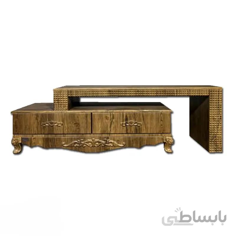 خرید اقساطی میز تلویزیون چوبی مدل 3-110