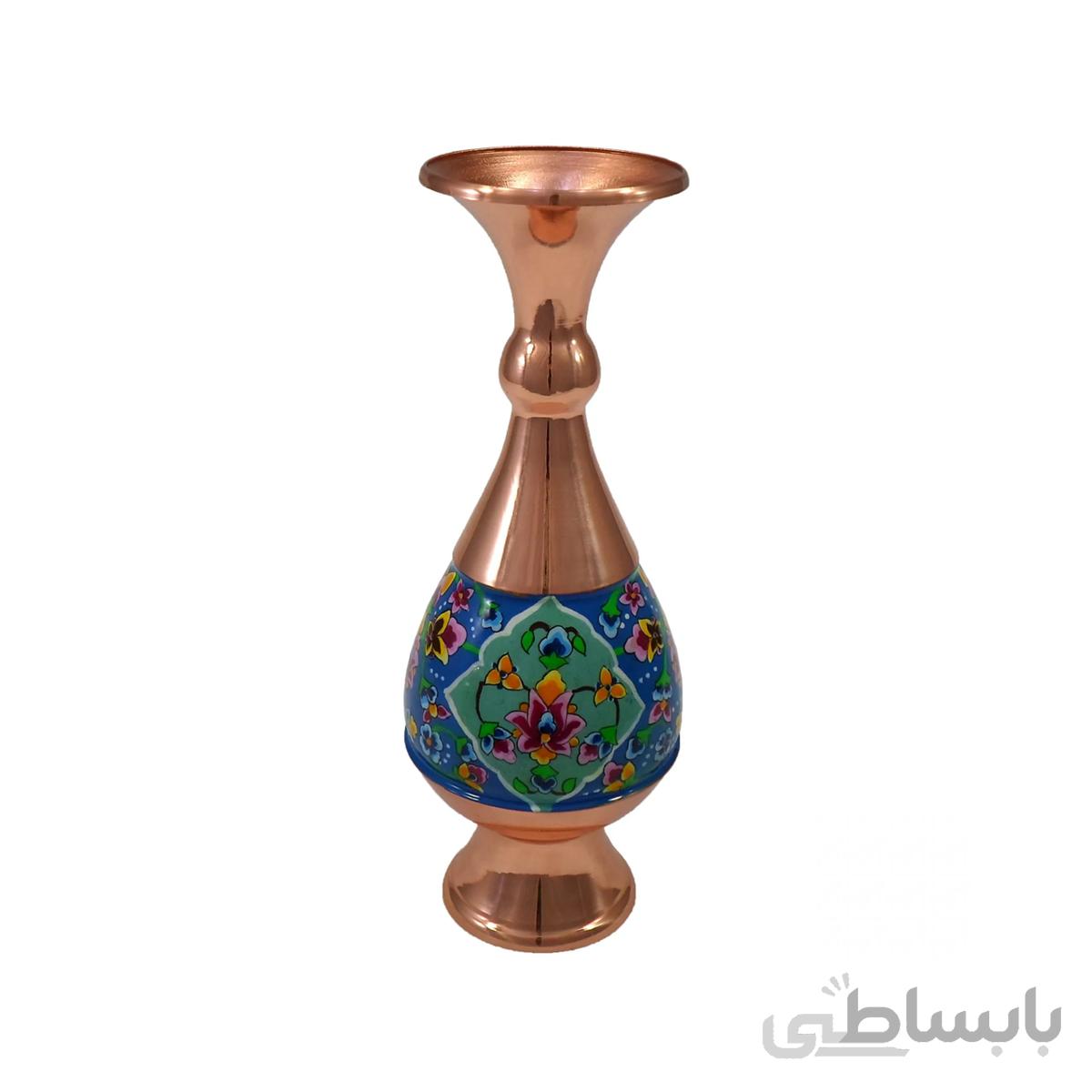 گلدان مس و پرداز مدل صراحی 20 سانتی متر