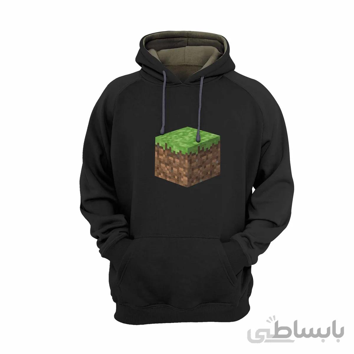 هودی مشکی طرح بازی ماینکرافت Minecraft کد KCT10464 کد 284859