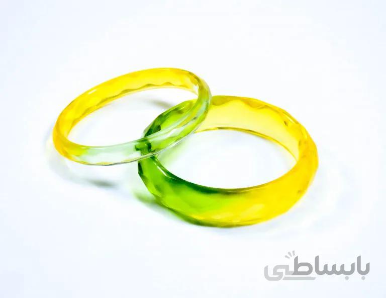 ست النگو رزینی دو رنگ کد ۵۱