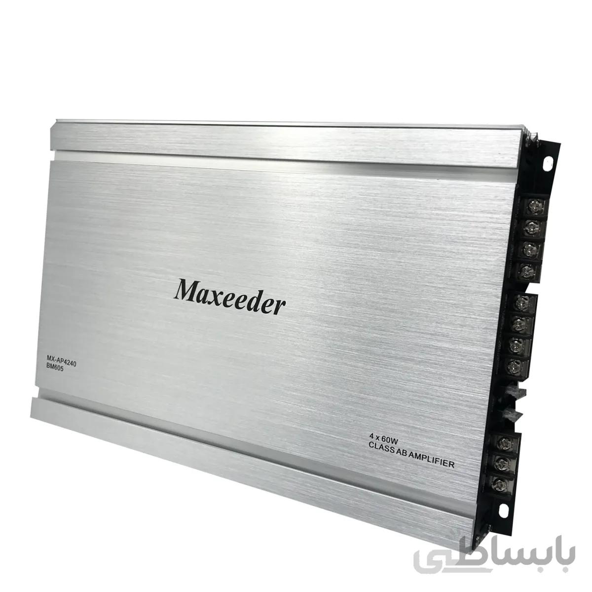 امپلی فایر مکسیدر مدل mx ap4240 bm605 ا Maxeeder MX-AP4240 BM605 Car Amplifier