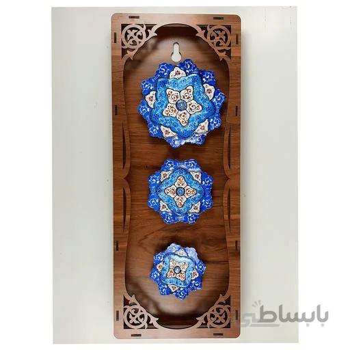 تابلو سری سه تایی طرح شکوفه صنایع دستی نانسی