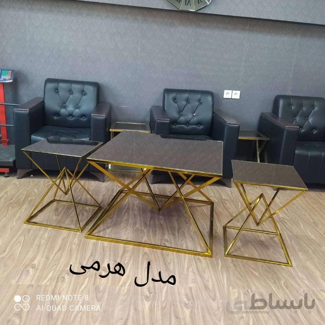 میز جلومبلی عسلی مدل هرمی