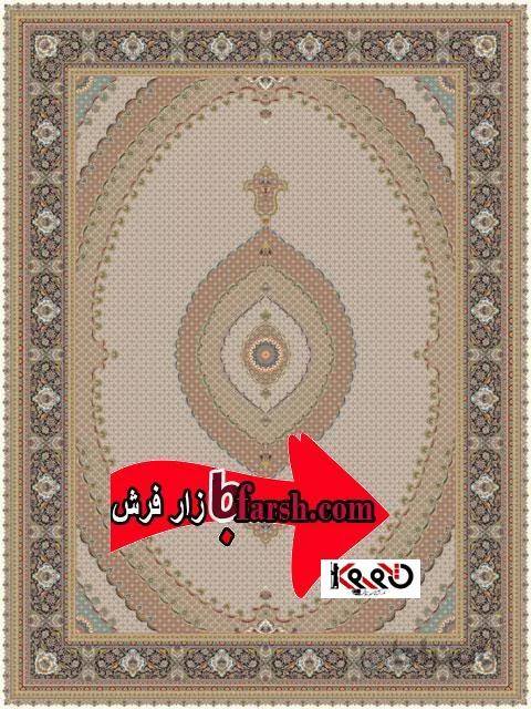 نقشه ماهی کرم فرش 1000 شانه