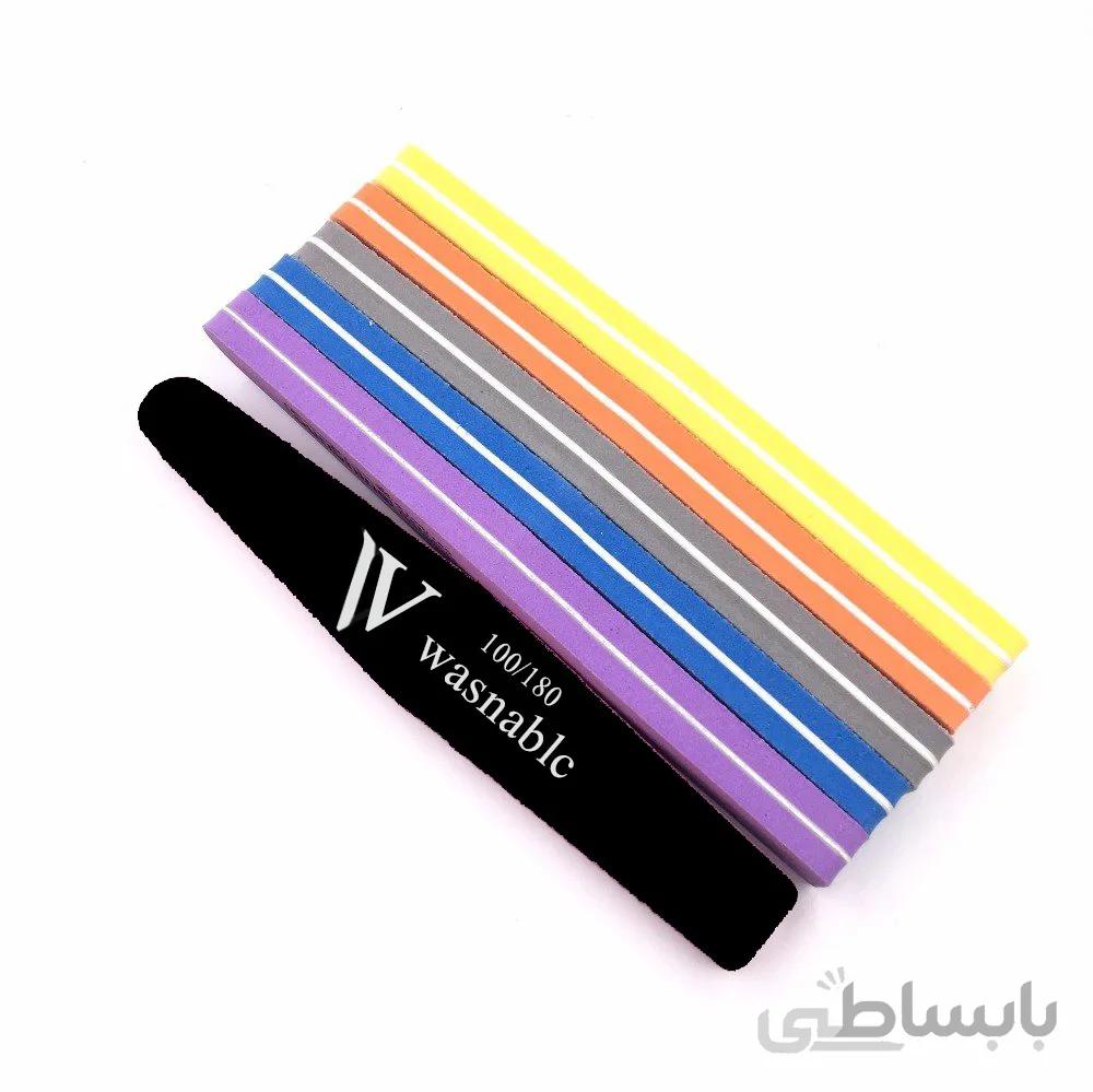 بافر ناخن مدل دوطرفه ۱۰۰/۱۸۰   رنگ مشکی مدل wasnablc