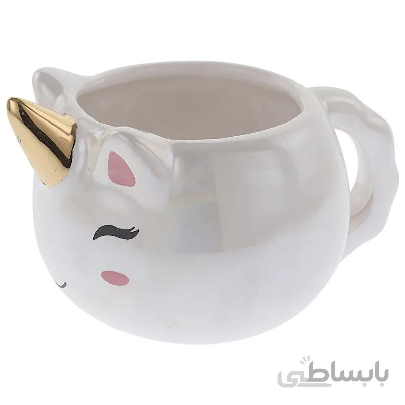 ماگ مدل یونیکورن سفید