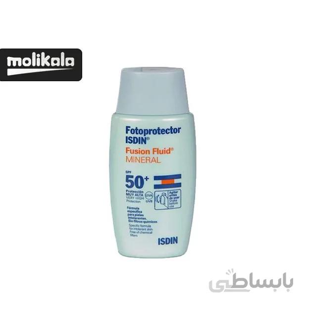کرم ضدآفتاب بی رنگ فیوژن واتر ایزدین ISDIN