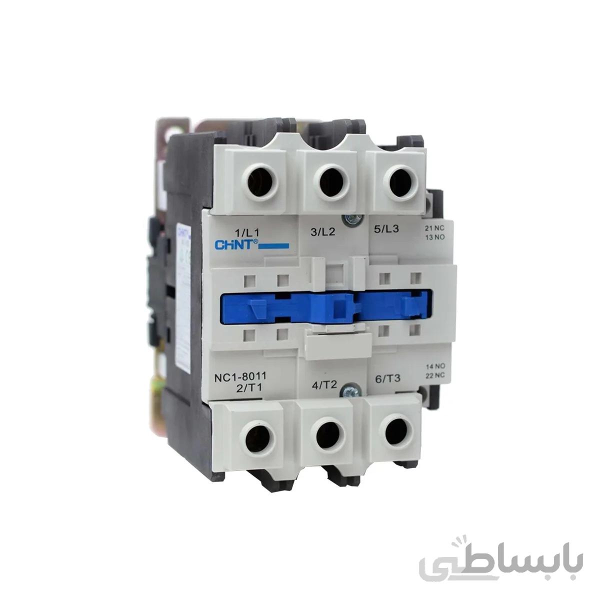 کنتاکتور 80 آمپر چینت با بوبین 220 ولت مدل NC1-8011