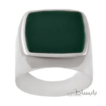 انگشتر نقره مردانه مدل رزین کد AM_1363