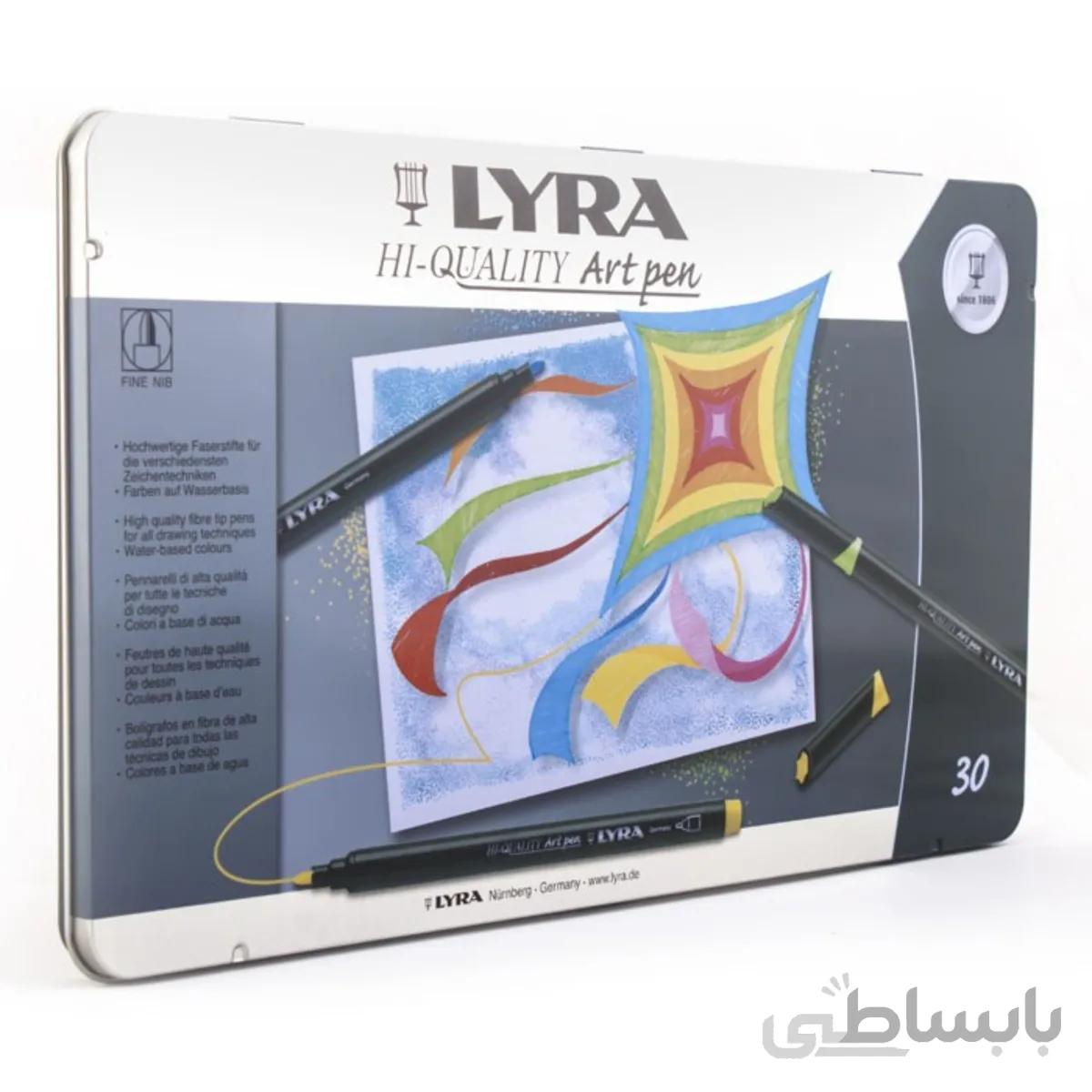 ماژیک حرفه ای 30 رنگ لیرا مدل Art Pen Professional