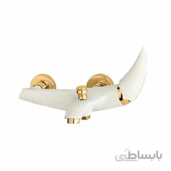 شیر دوش حمام راسان مدل هیپو سفید