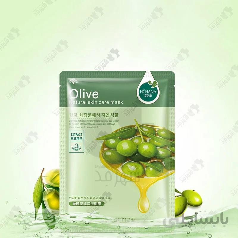 ماسک صورت ورقه ای زیتون هیچانا (رورک) Facial Sheet Mask Olive Hchana (Rorec)