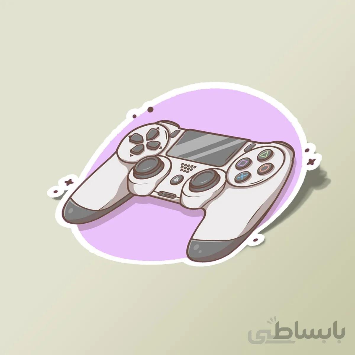 استیکر دسته ps4 مدل زیر صورتی