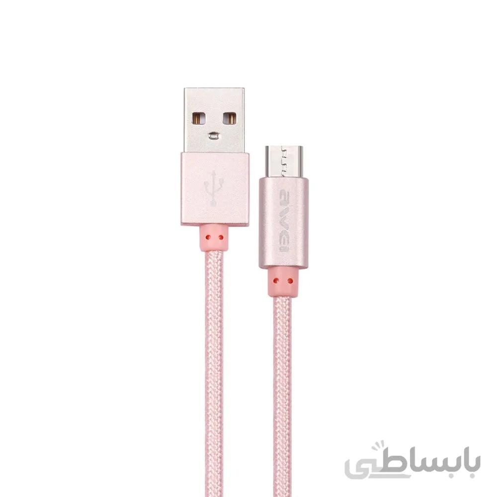 کابل میکرو اوی مدل Awei Micro CL-10 طول 30 سانتیمتر