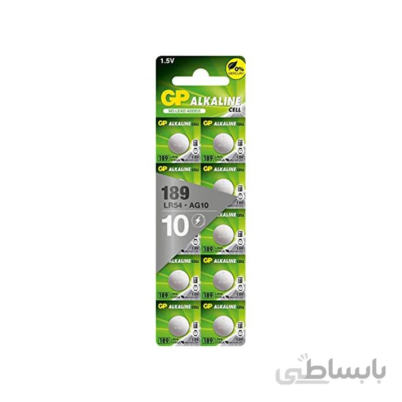 باطری سکه ای الکالاین جی پی AG10 LR54 V10