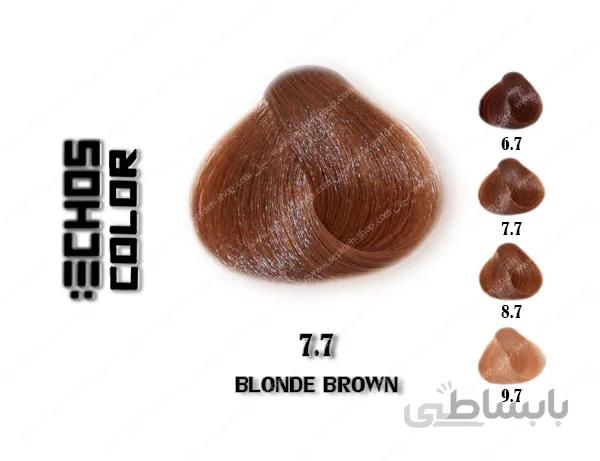 رنگ مو اچ اس لاین بلوند قهوه ای 7.7