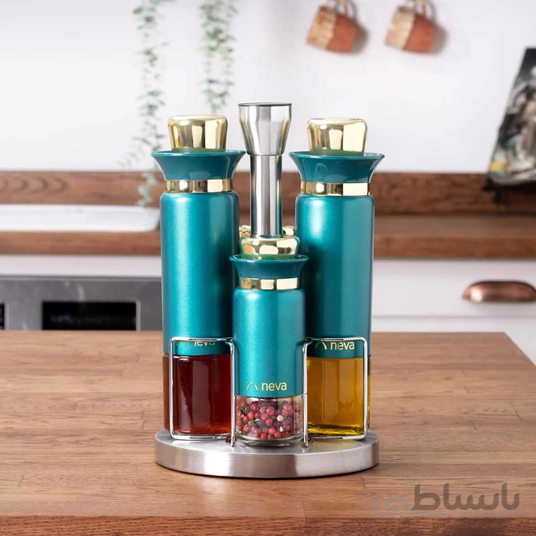 ست ۵ پارچه جاادویه و آبلیمو خوری نوا طرح کلاسیک