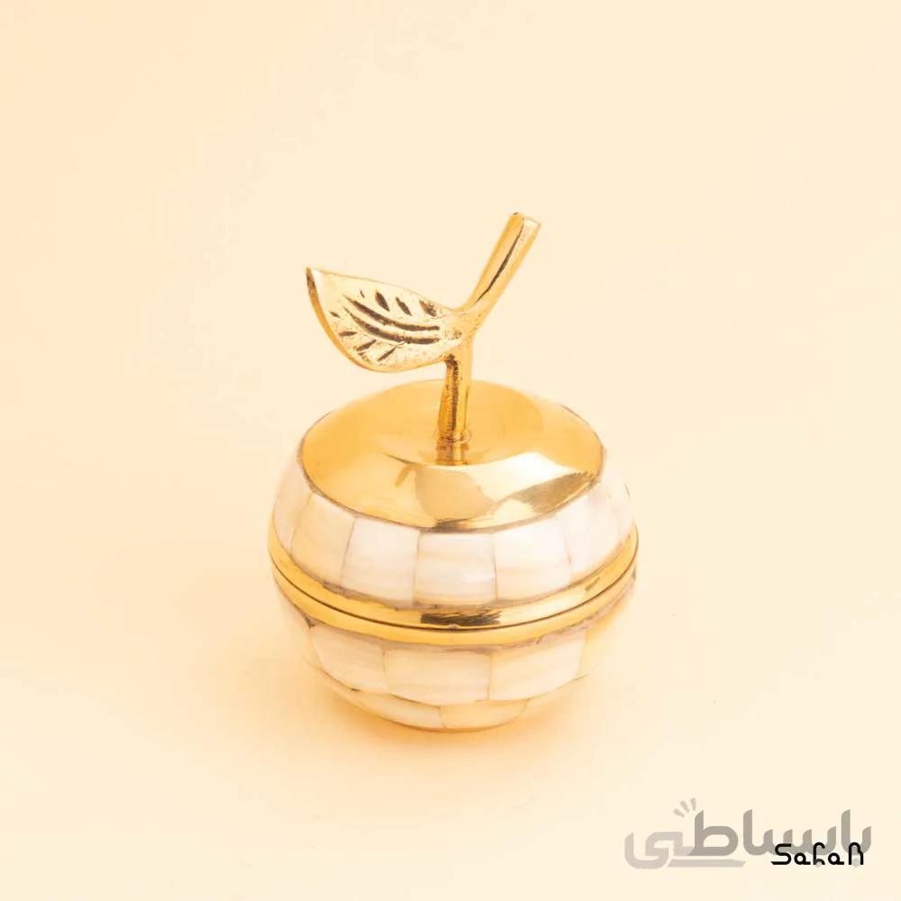 جاجواهری برنجی و صدفی مدل سیب