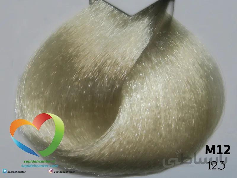 رنگ مو ی ترام کالر traum color سوپر پلاتینه زیتونی M12 – 12.3