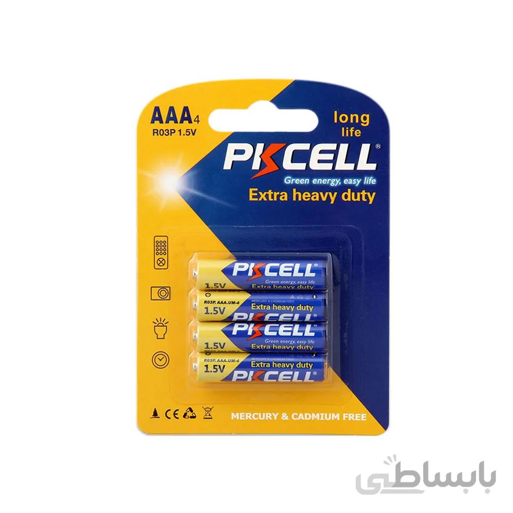 باتری نیم قلمی پیکی سل مدل Extra Heavy Duty بسته ی 4 عددی