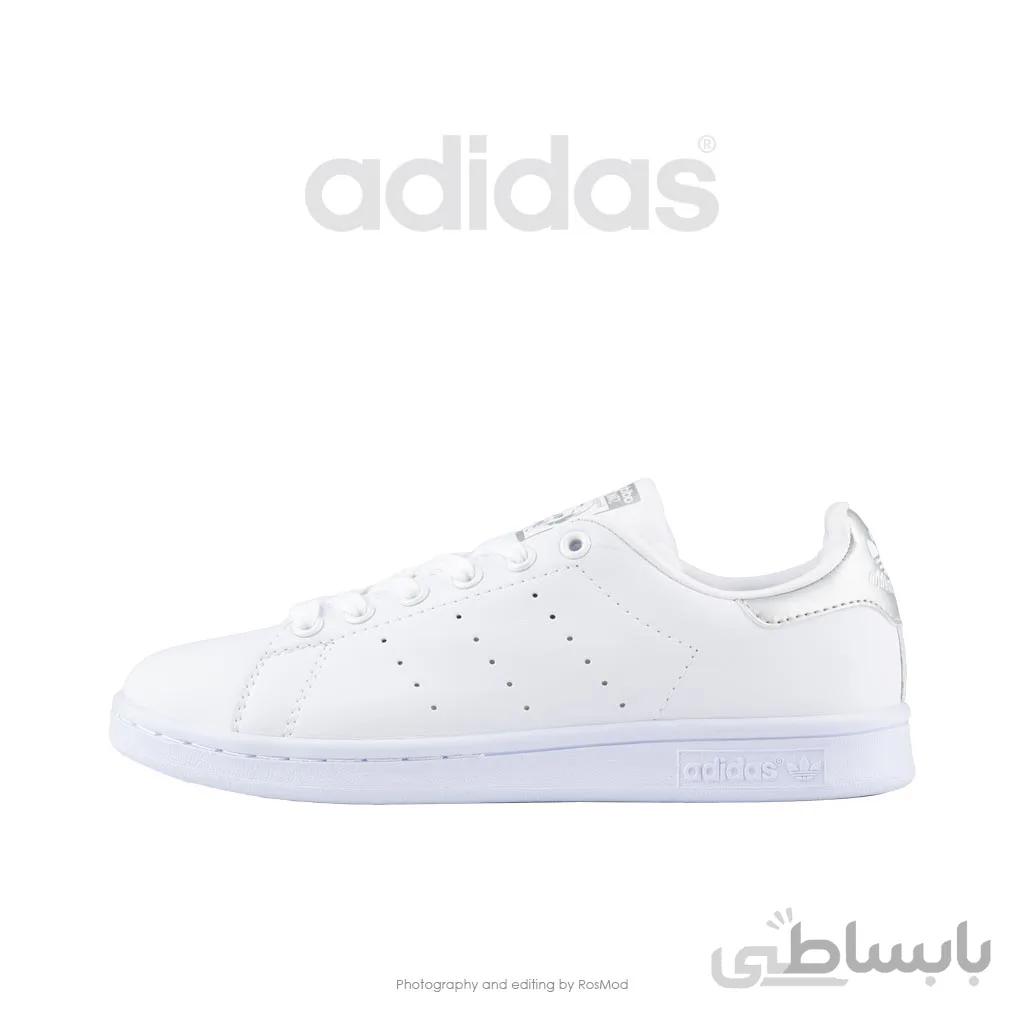 کتانی آدیداس استن اسمیت سفید نقره ای – Adidas Stan Smith White Metallic Silver