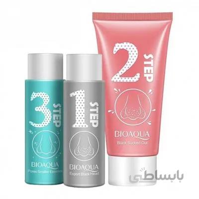 پک سه مرحله ای جوش سرسیاه بینی بیوآکوا Bioaqua 3 Step Blackhead Remover