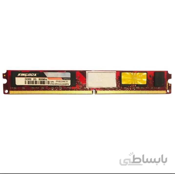 رم دسکتاپ DDR2 تک کاناله 800 مگاهرتز CL6 کینگ باکس مدل SPEED ظرفیت 2 گیگابایت ا kingbox 2g 800mhz