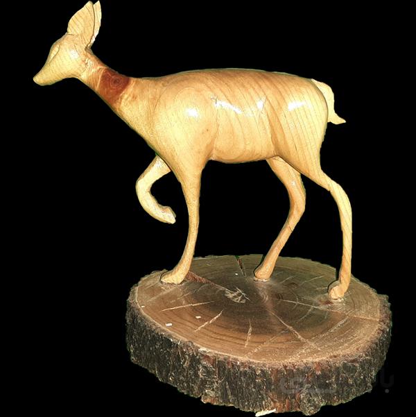 آهوی چوبی ساده