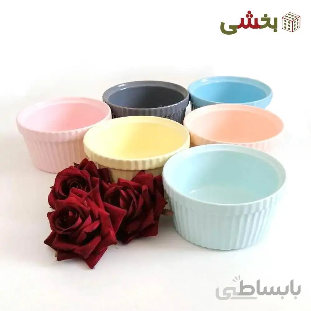 پیاله کاپ کیک وان سل مجموعه 6 عددی کد 1037