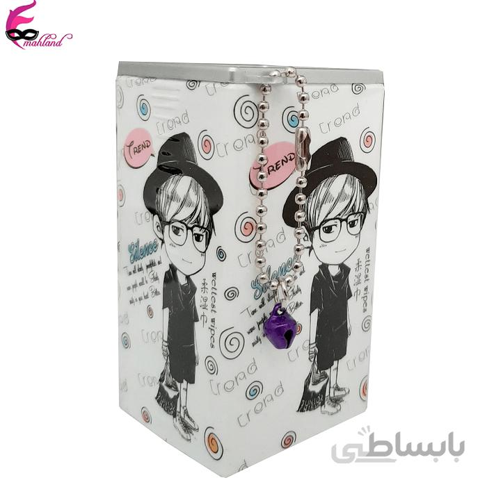دستمال مرطوب 30 عددی مدل پسر عینکی