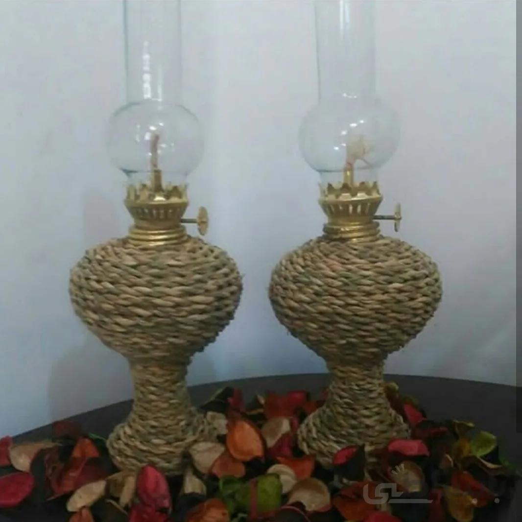 چراغ پایه دار حصیری کد ۱۰۶۶۵