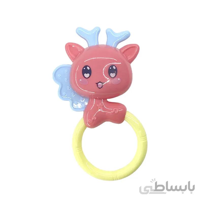 جغجغه گوزن صورتی